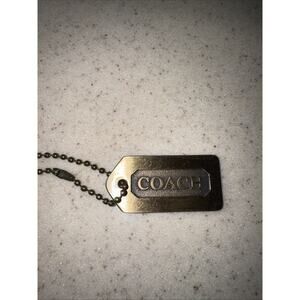 Coach Brass Hang Tag Bag Charm